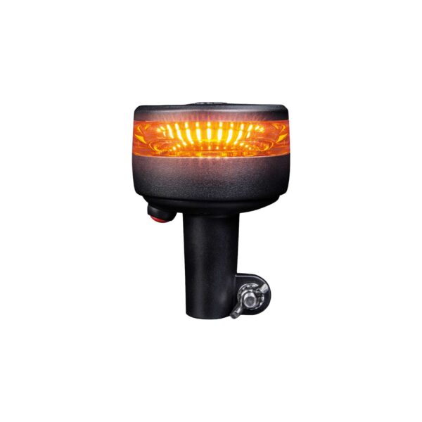CRUISE LIGHT WARNING LIGHT BEACON LED 90MM POLE MOUNT AMBER LENS