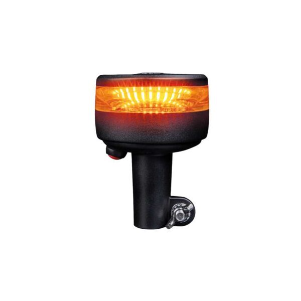 CRUISE LIGHT WARNING LIGHT BEACON LED 90MM POLE MOUNT CLEAR LENS